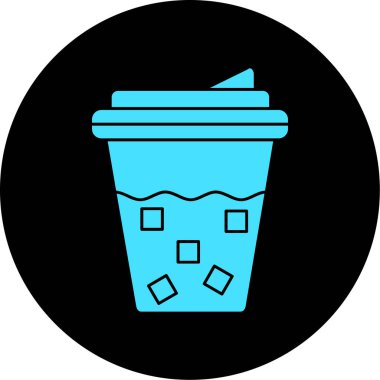 Kahve. Web simgesi basit illüstrasyon