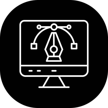 Web sitesi, vektör illüstrasyonu için web tasarım simgesi