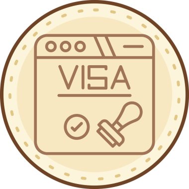 vize vektör simgesi