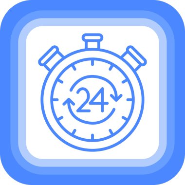 Kronometre Web simgesi basit illüstrasyon