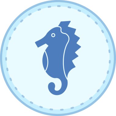 Moda tarzında izole edilmiş balık simgesi