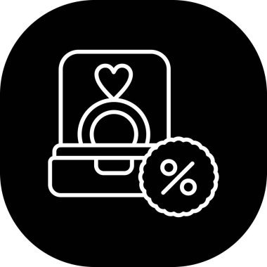 Kalp simgesinin vektör illüstrasyonu