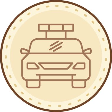 araba simgesi vektör illüstrasyonu