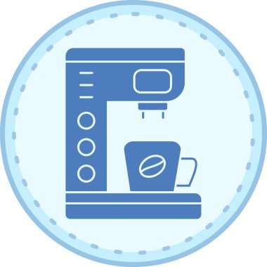 Kahve. Web simgesi basit illüstrasyon