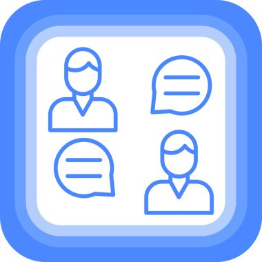 İş insanları simgesinin vektör illüstrasyonu