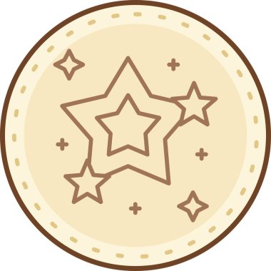 Yıldız. Web simgesi basit illüstrasyon