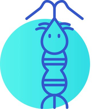 Mavi arkaplanın vektör illüstrasyonu