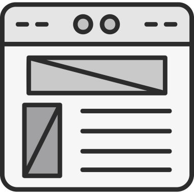 Tarayıcı tarayıcı tarayıcı simgesi ana hat biçiminde