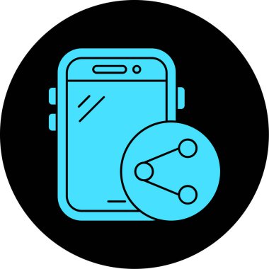 Smartphone Simgesi, vektör illüstrasyonu