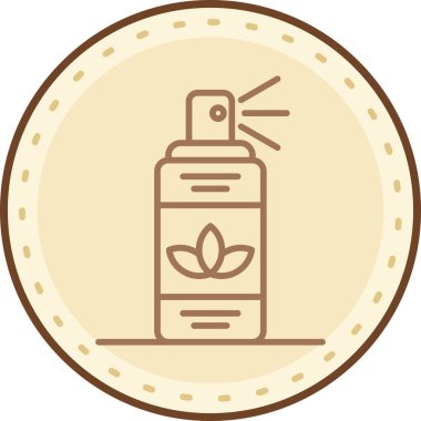 Güzellik ve moda simgesinin vektör çizimi