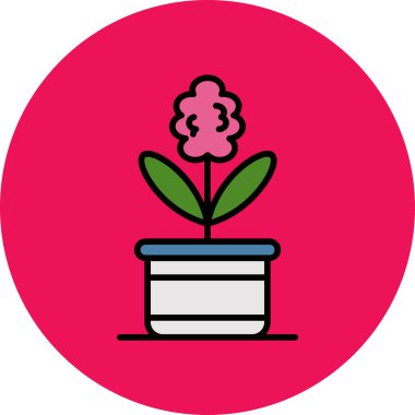 Bitki simgesinin vektör illüstrasyonu