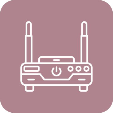 radyo simgesi vektör illüstrasyonu