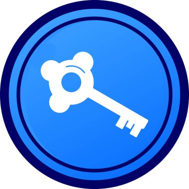 trend biçimi izole edilmiş arkaplanda anahtar simgesi