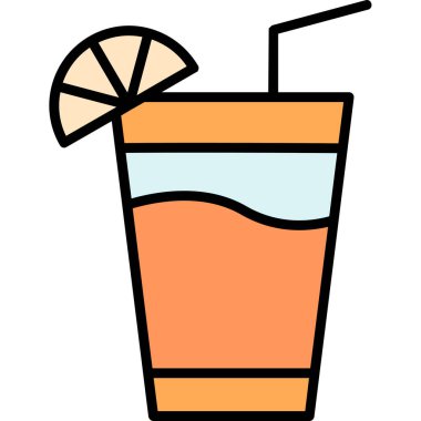 Meyve suyu. vektör illüstrasyonu basit tasarım