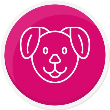 Moda tarzında izole edilmiş hayvan simgesi