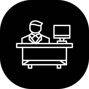 Bir insan simgesinin vektör illüstrasyonu