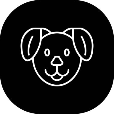 köpek simgesi vektör illüstrasyonu