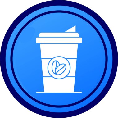 kahve fincanı ikon vektör illüstrasyonu