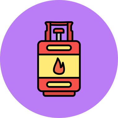 Yangın. Web simgesi basit illüstrasyon