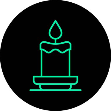 mum vektörü simgesi modern çizgi vektör çizimi