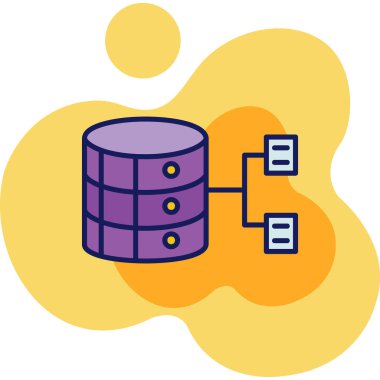 veritabanı ağ simgesi - taslak biçimi