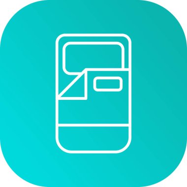 Mobil simgenin vektör illüstrasyonu