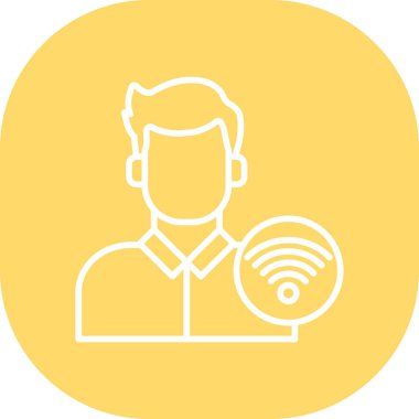 Wi-Fi simgesinin vektör illüstrasyonu