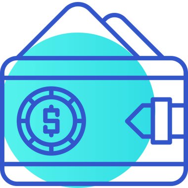 Mavi ev simgesinin vektör illüstrasyonu