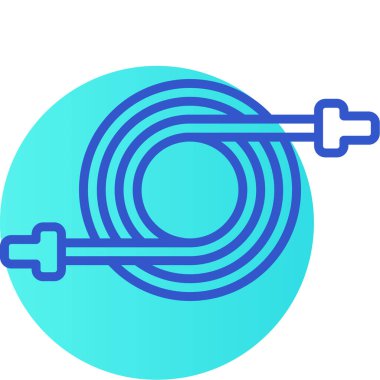 Mavi çizgi çapraz ok simgesi beyaz arkaplanda izole edildi. Vektör İllüstrasyonu