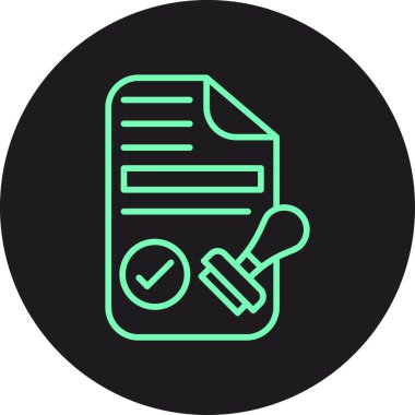 Belge simgesinin vektör illüstrasyonu