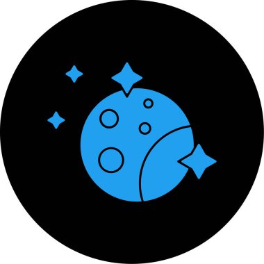 Gezegen simge vektör çizim