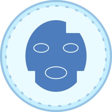 maske simgesi vektör illüstrasyonu