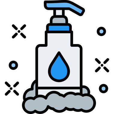 Duş. Web simgesi basit illüstrasyon