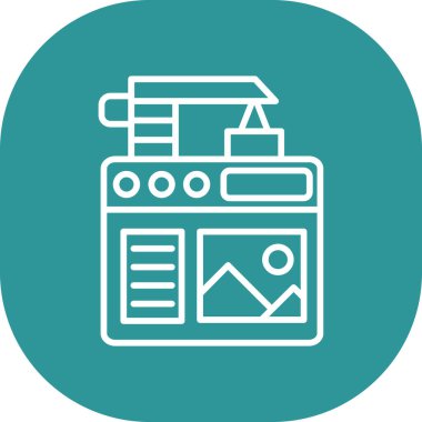 seo modern simgesinin vektör illüstrasyonu