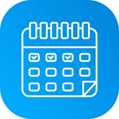 Takvim simgesi vektör illüstrasyonu