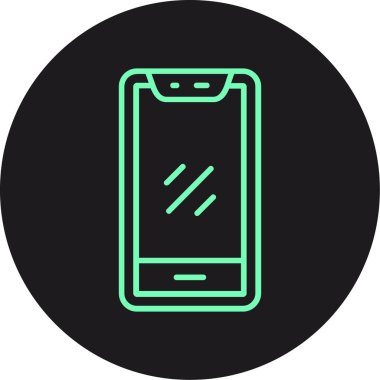 Akıllı telefon simgesinin vektör illüstrasyonu