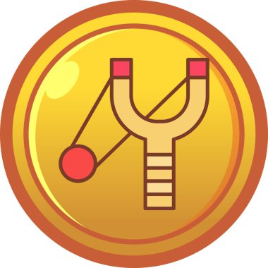 Bir madeni paranın vektör illüstrasyonu