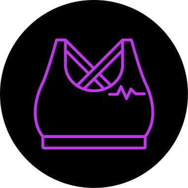 Kadın giysi ikonu için resim çantası