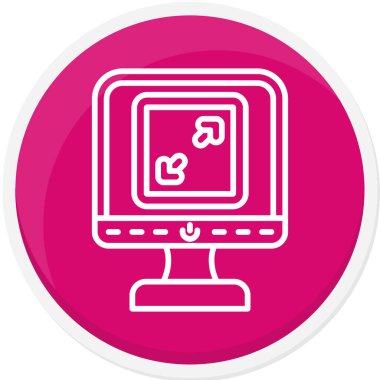 izleyici ikon vektör illüstrasyonu