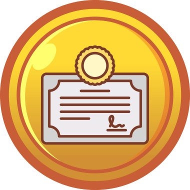 Rozet rozet simgesi doldurulmuş taslak biçimi