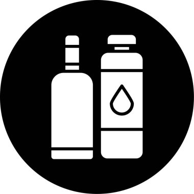 şişe simgesi, illüstrasyon vektörü