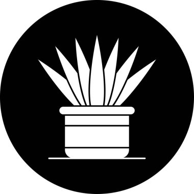 Bitki simgesinin vektör illüstrasyonu