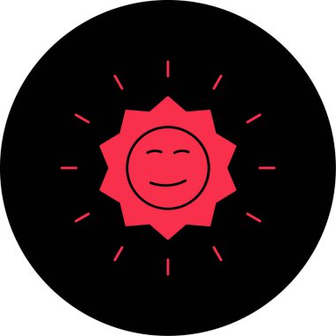 Güneşin vektör çizimi