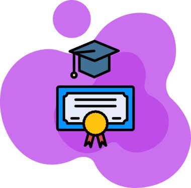 diploma mezuniyet eğitim simgesi