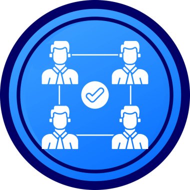 İş ve finans simgesinin vektör illüstrasyonu