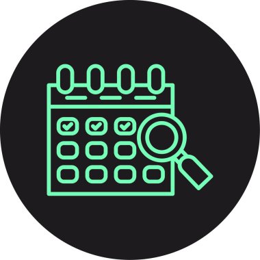 vektör Takvimi Simgesi illüstrasyonu