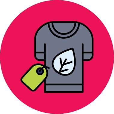 giysi simgesi, vektör illüstrasyonu