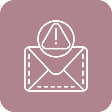 E-posta. Web simgesi basit illüstrasyon