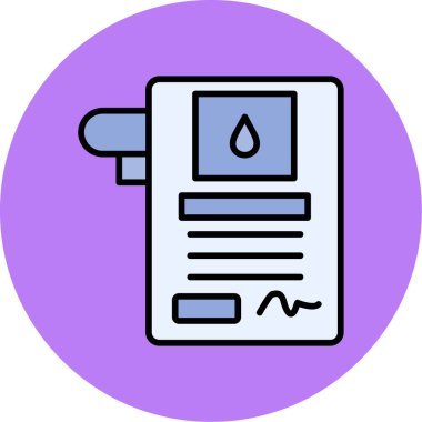 Bir benzin istasyonu simgesinin vektör illüstrasyonu