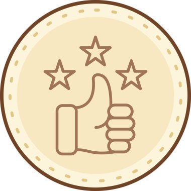 başparmak yukarı simgesi, vektör illüstrasyonu